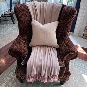 Pottery Barn Pink Throw Blanket